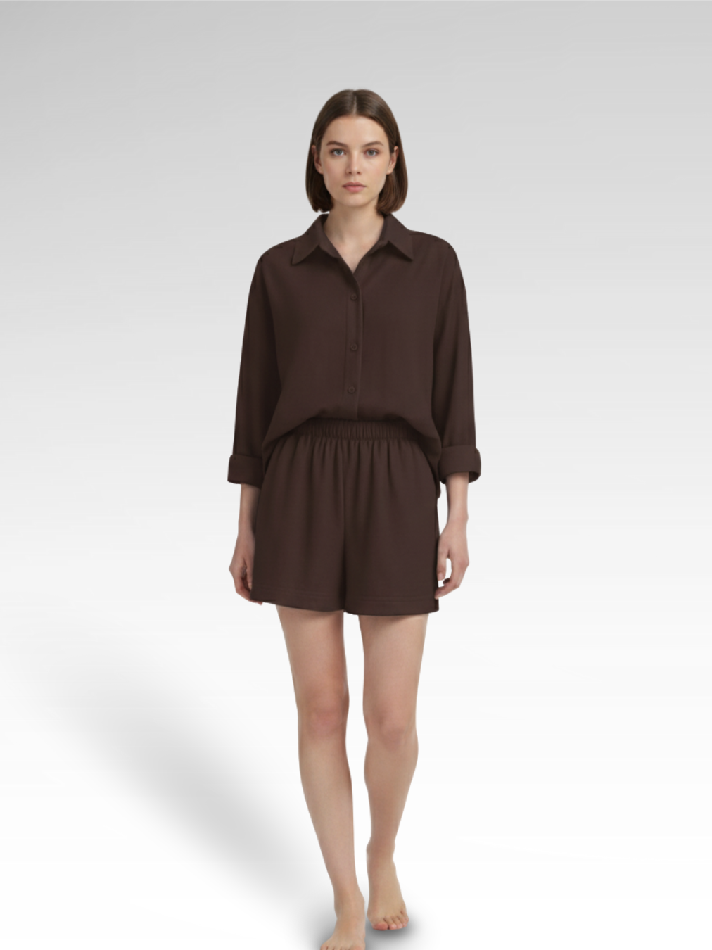 Cozy Cotton Shirt and Shorts Set