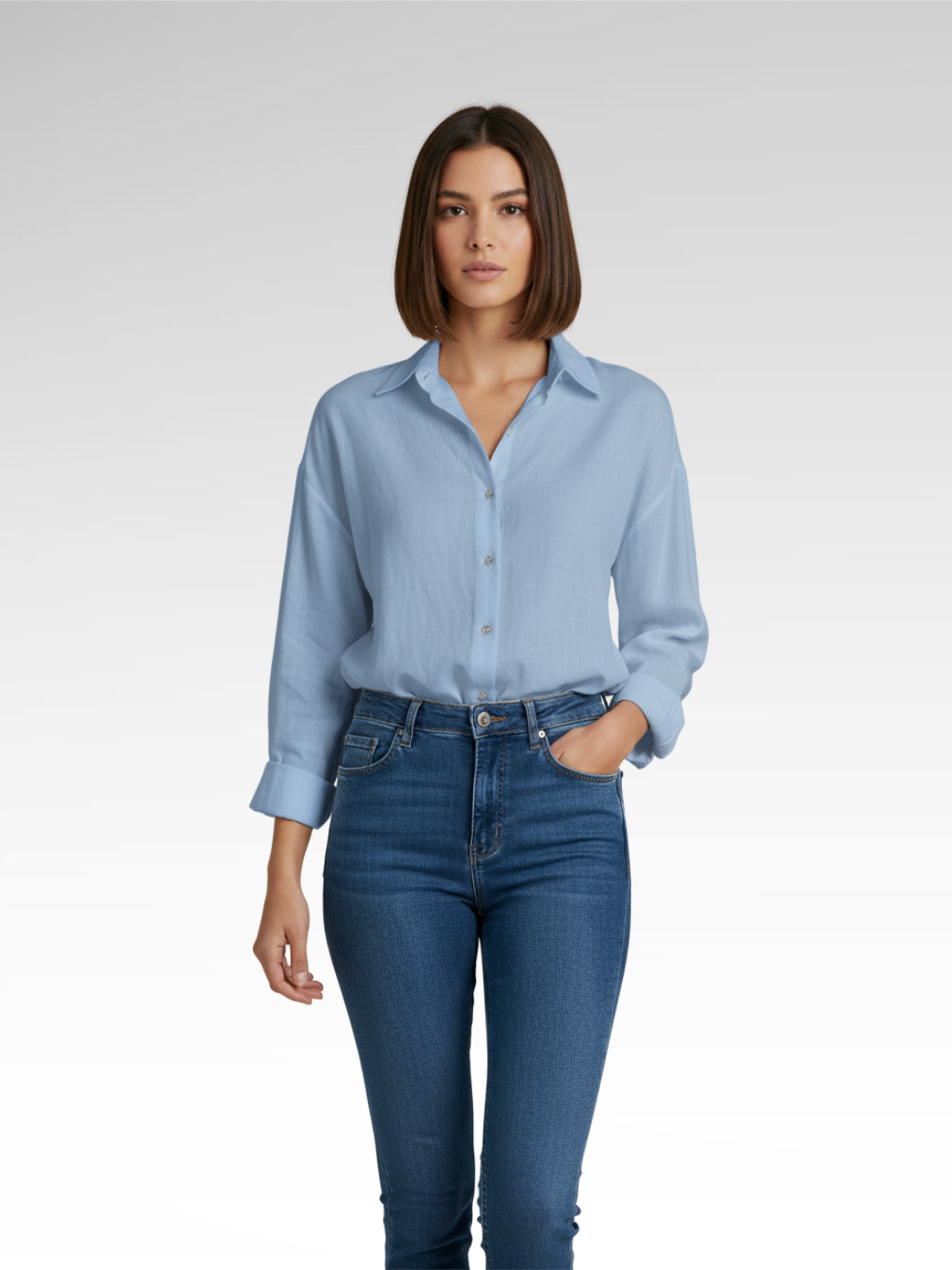 Elegant Cotton Cardigan Shirt