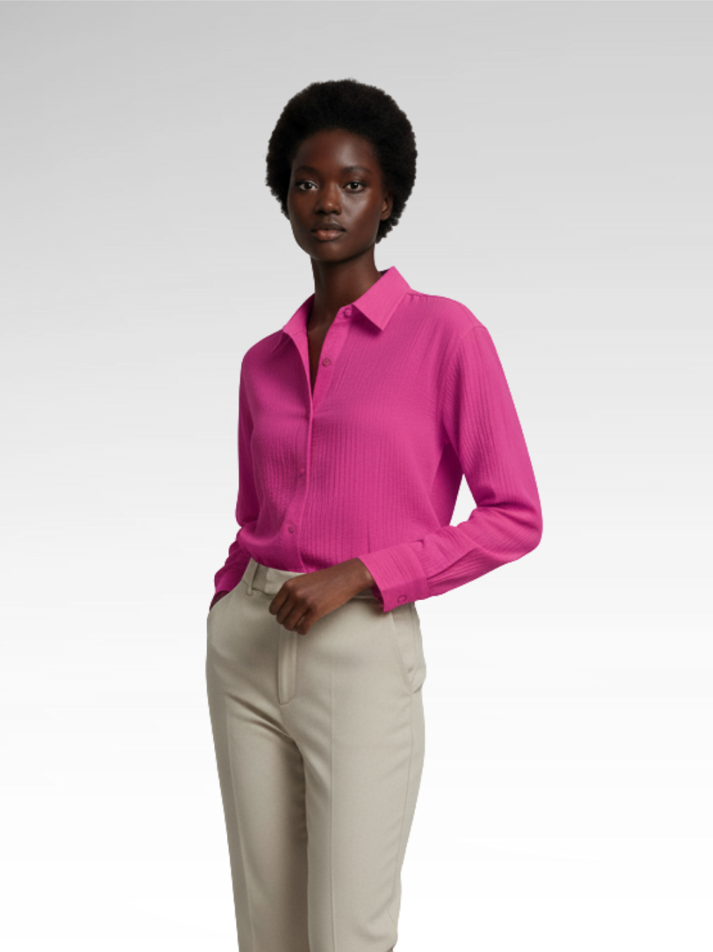 Elegant Long Sleeve Cotton Shirt