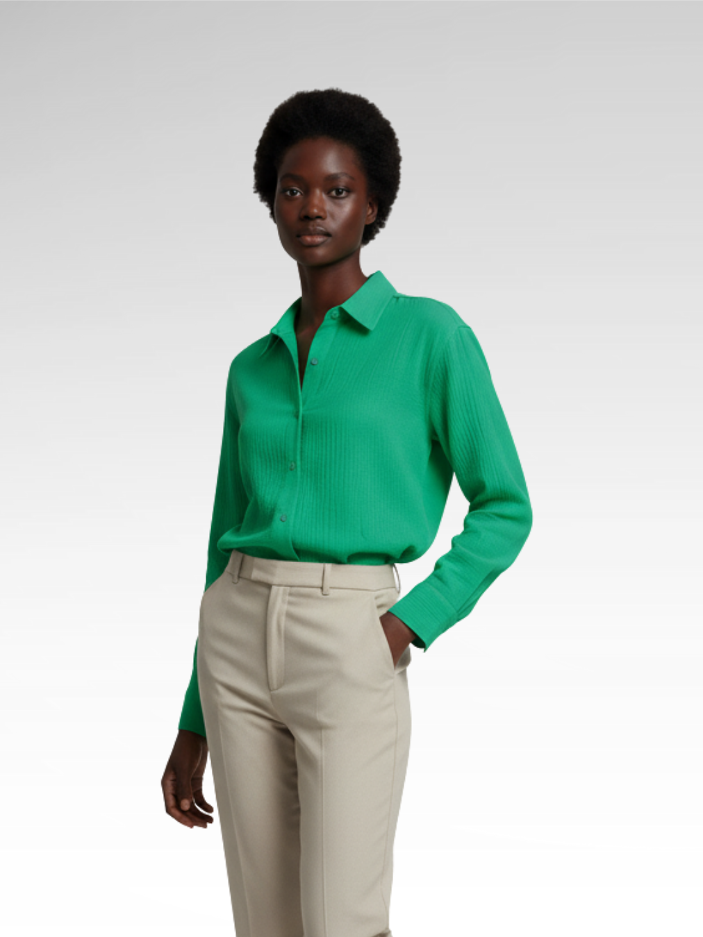 Elegant Long Sleeve Cotton Shirt