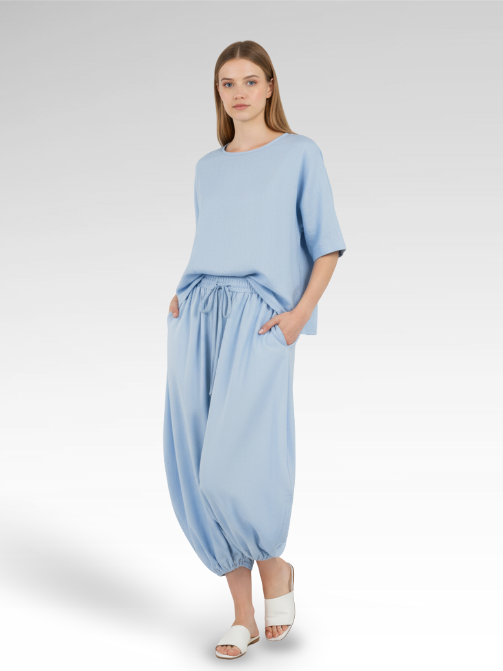 Lantern Style Cotton Street Pants