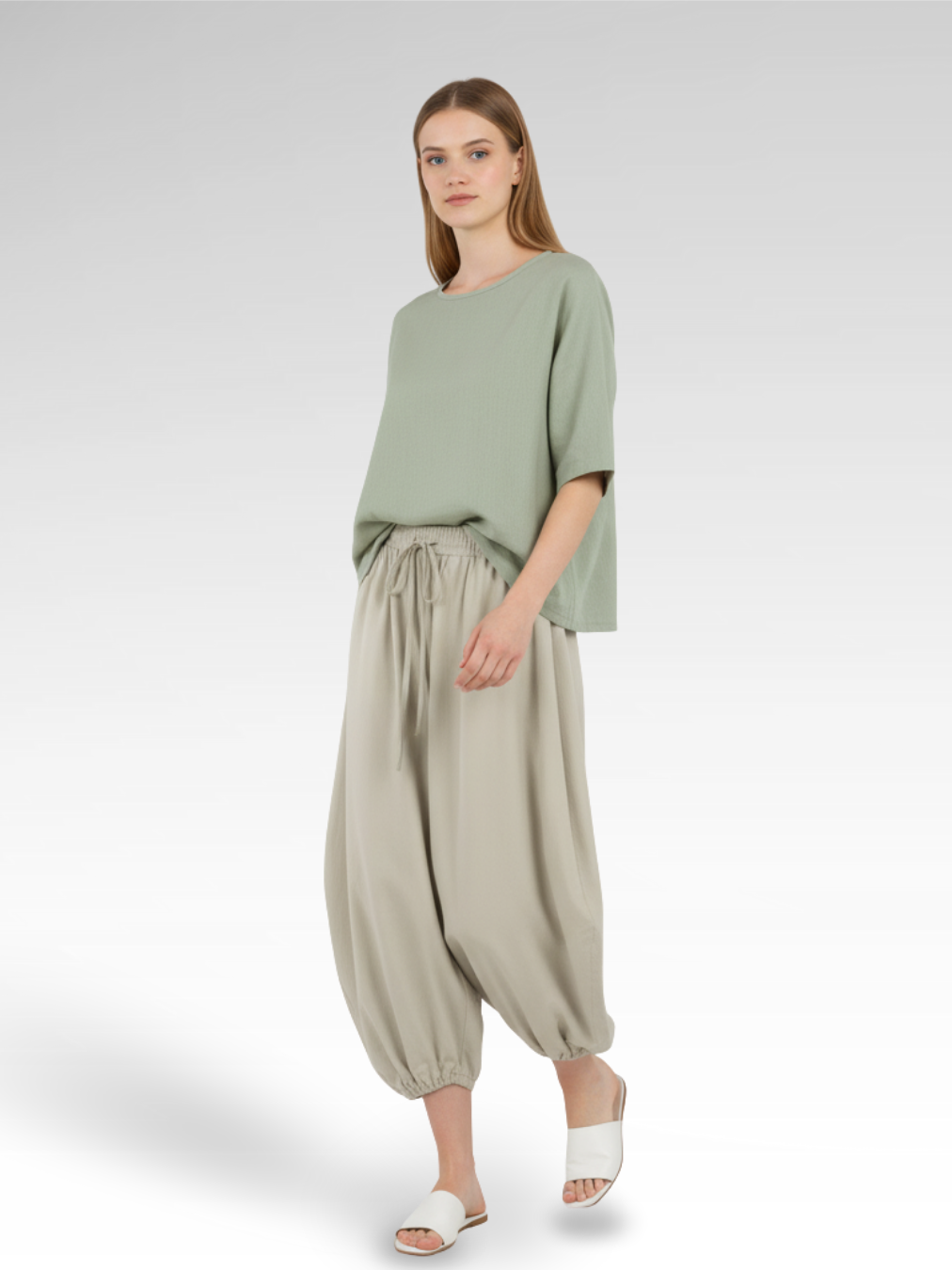 Lantern Style Cotton Street Pants