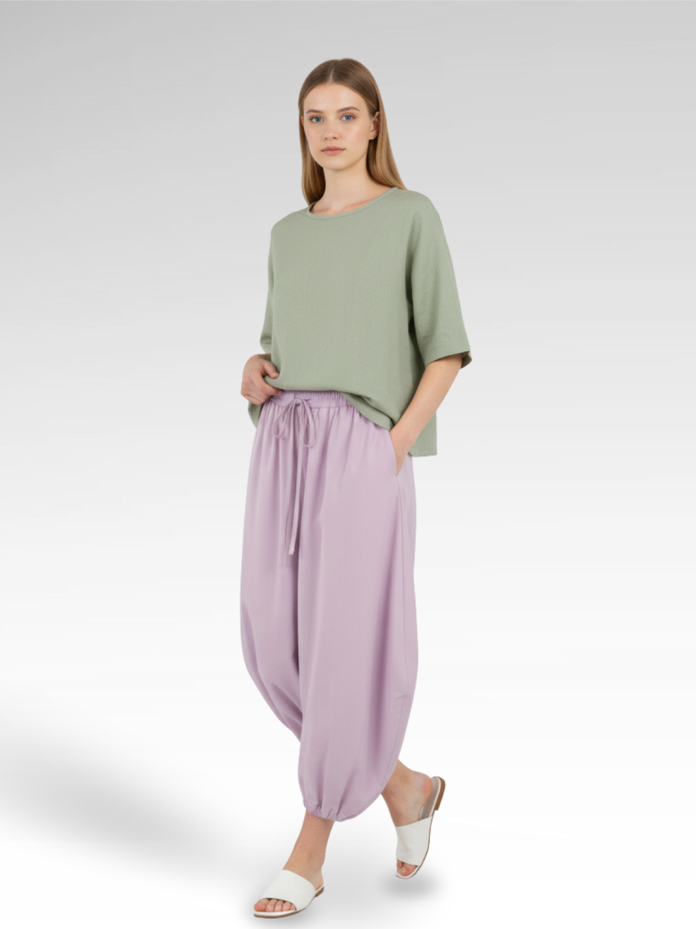 Lantern Style Cotton Street Pants