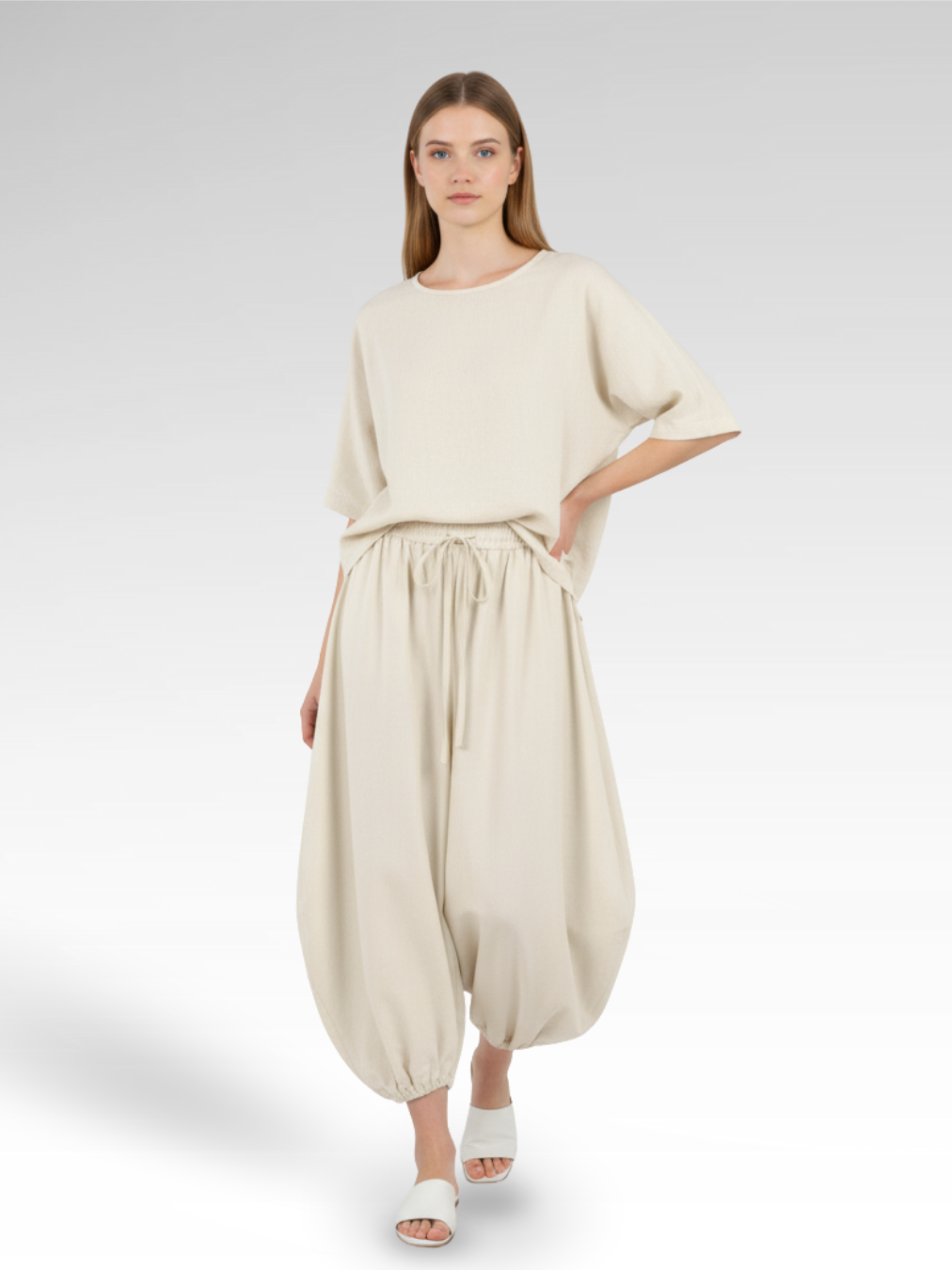 Lantern Style Cotton Street Pants