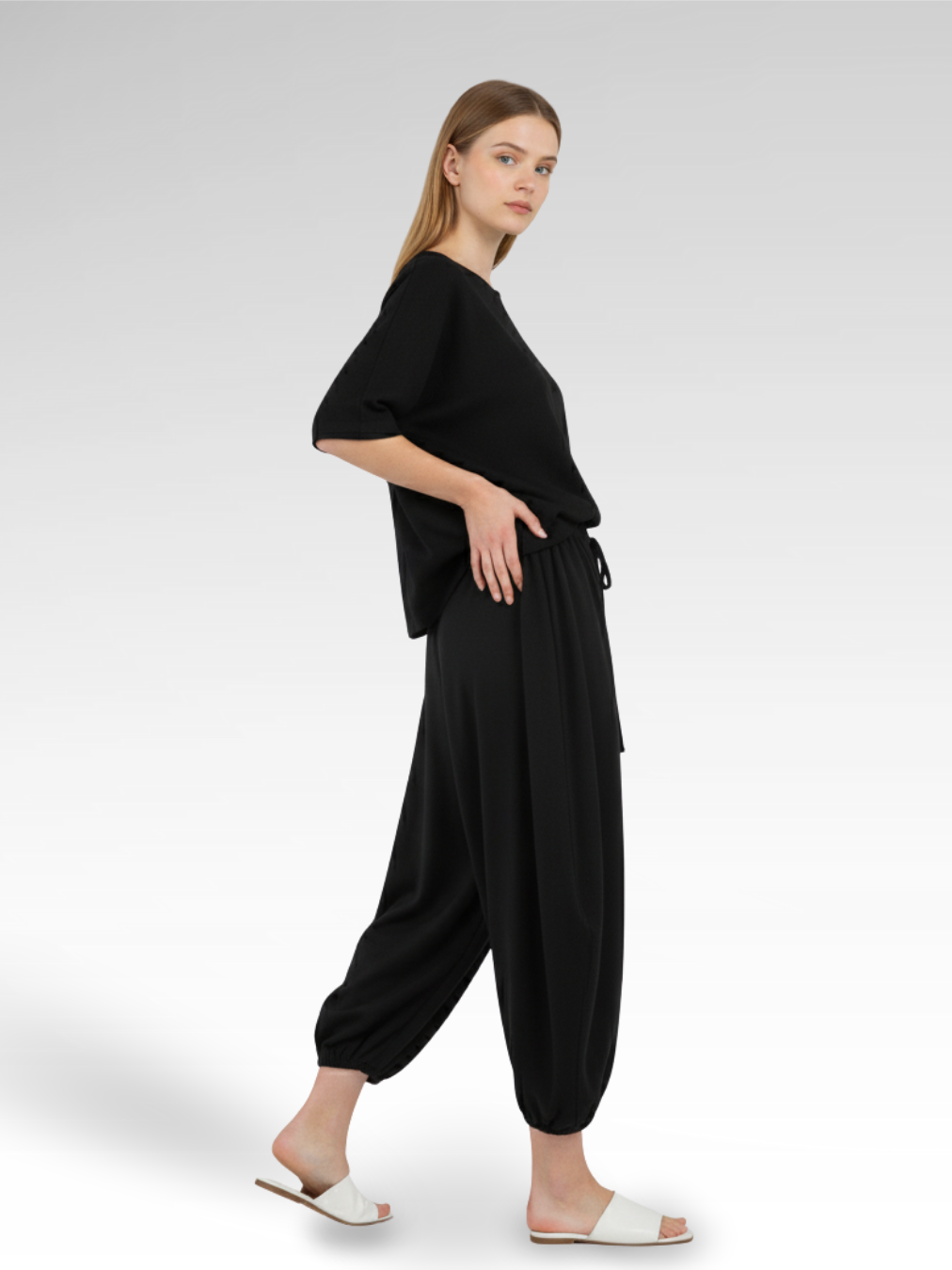 Lantern Style Cotton Street Pants