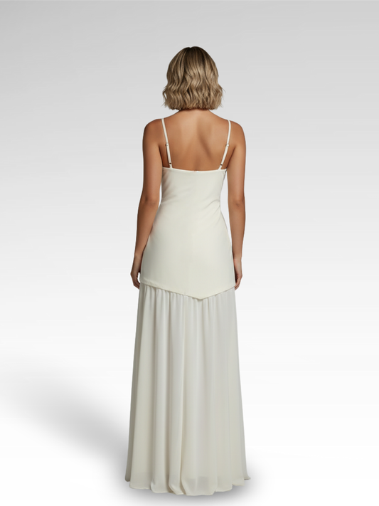 Long Party Dress with Bold Slit