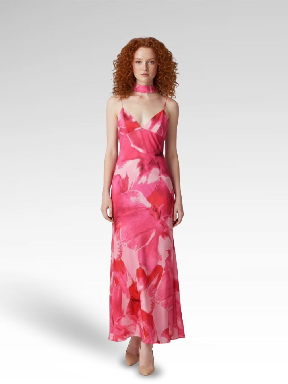 Long dress Autumn flowers