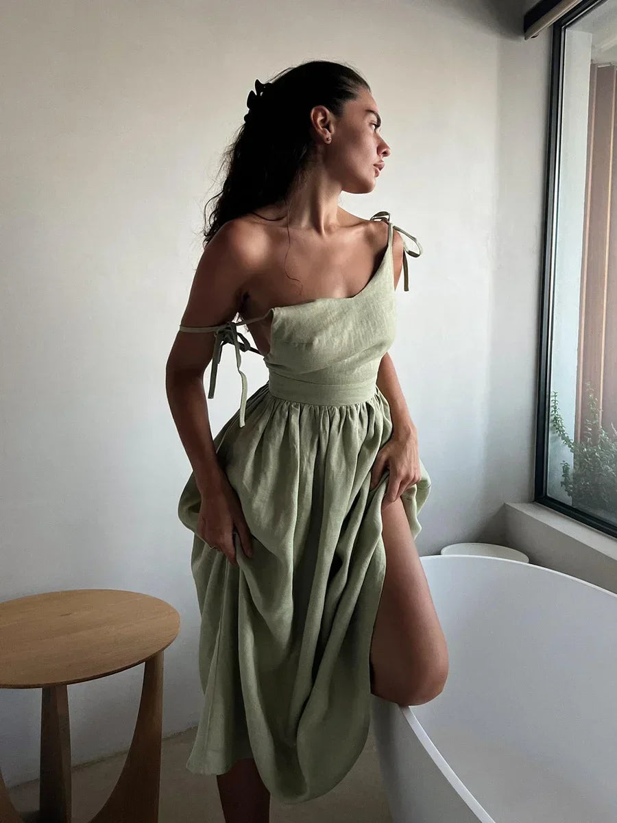 Vintage Cotton Spring Summer Dress