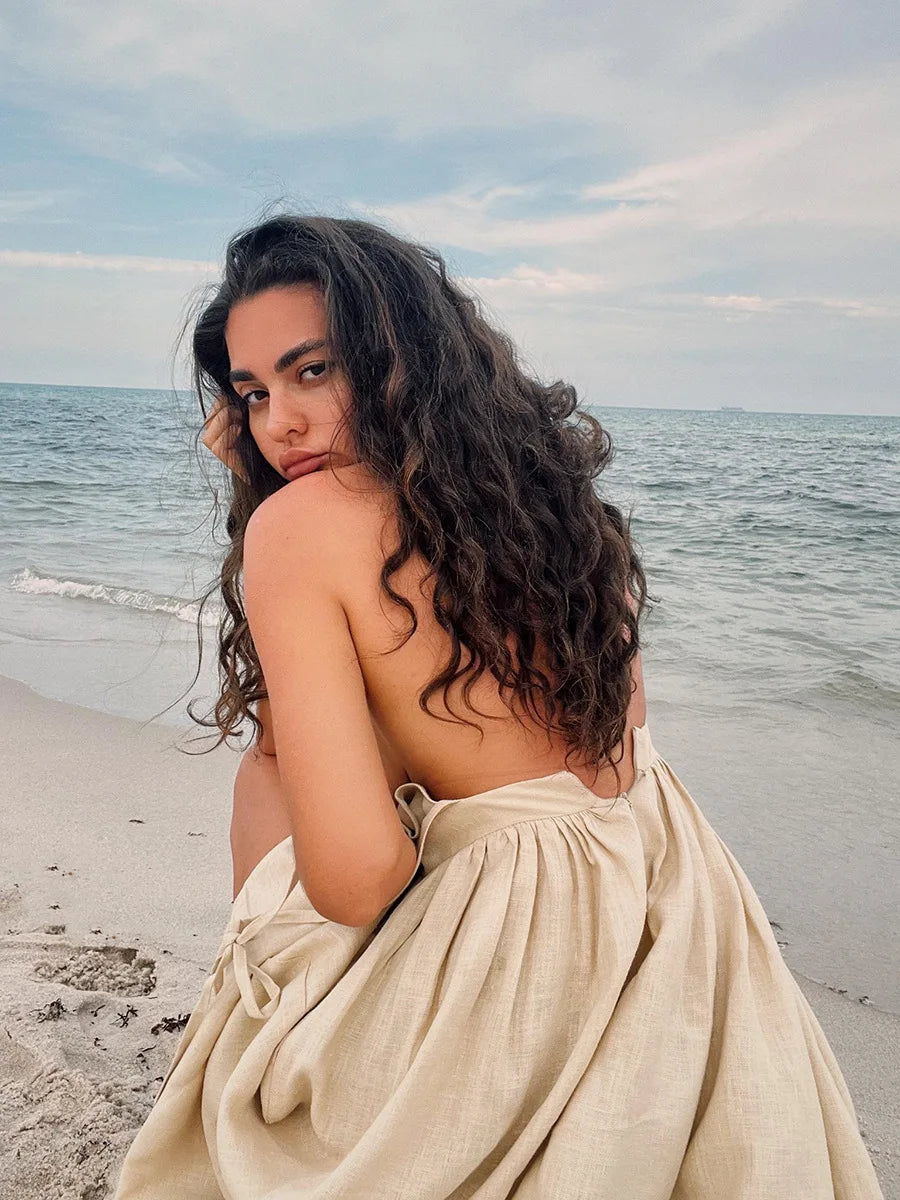 Vintage Cotton Spring Summer Dress