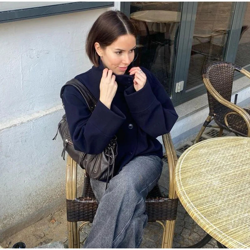 Versatile Classic Turtleneck Jacket