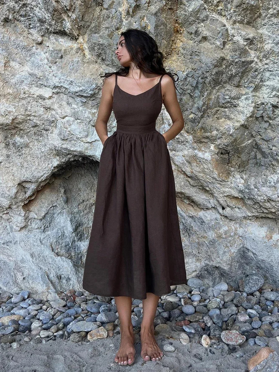 Vintage Cotton Spring Summer Dress