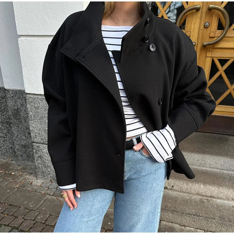 Versatile Classic Turtleneck Jacket