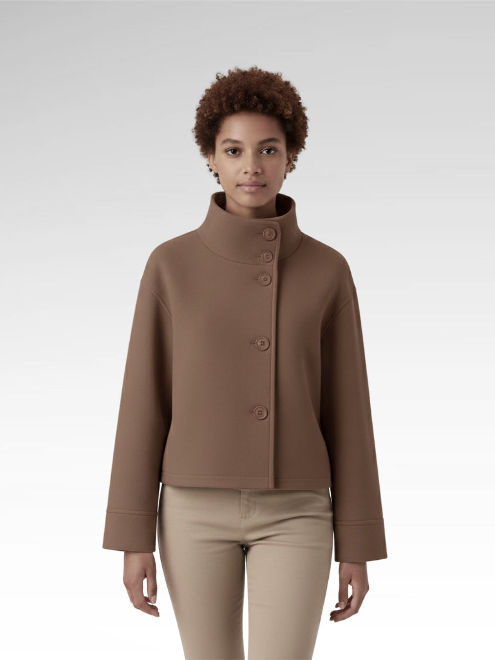 Versatile Classic Turtleneck Jacket