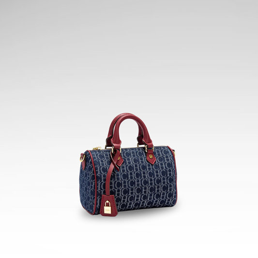 Barrel Monogram Denim Bag