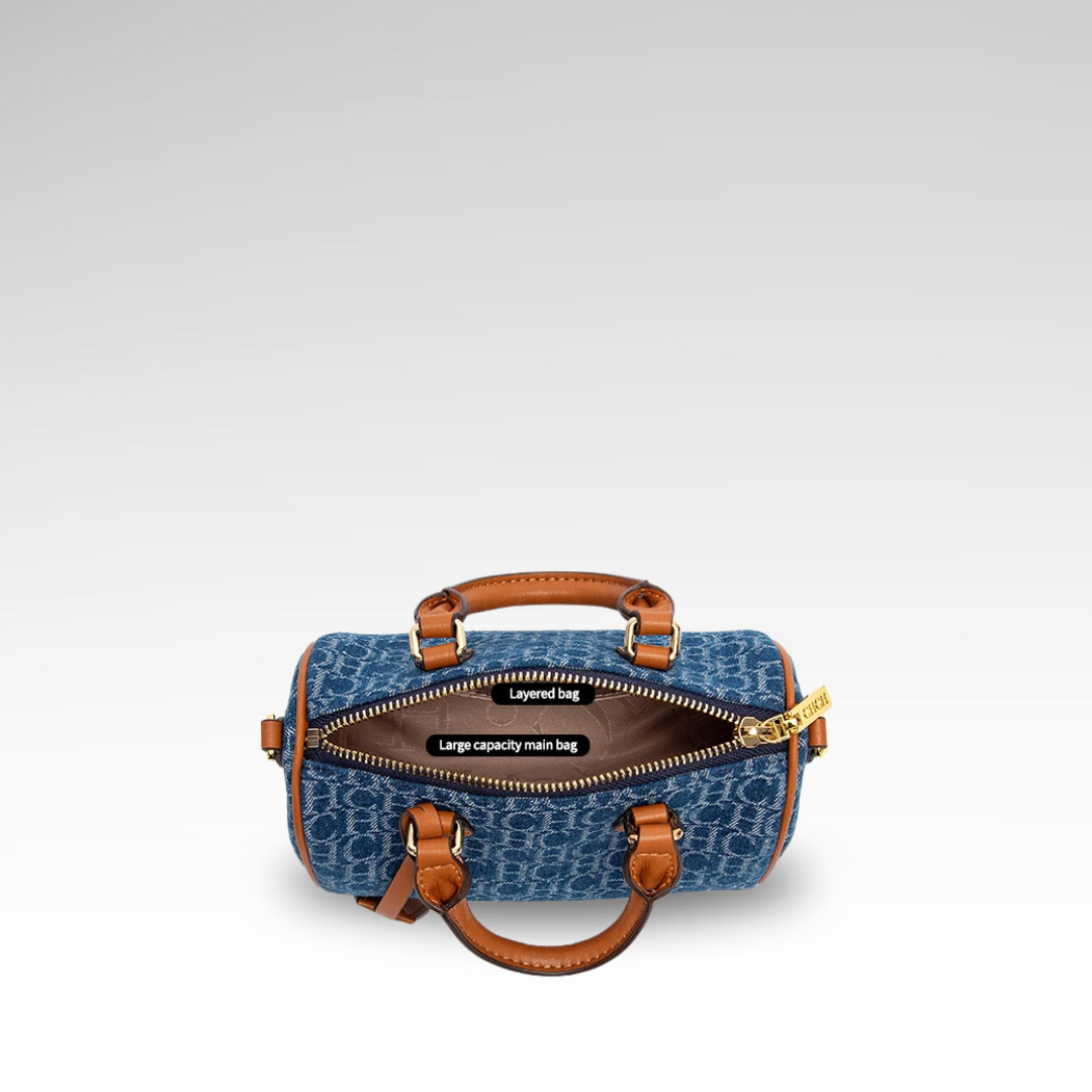 Barrel Monogram Denim Bag