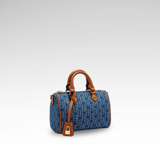 Barrel Monogram Denim Bag