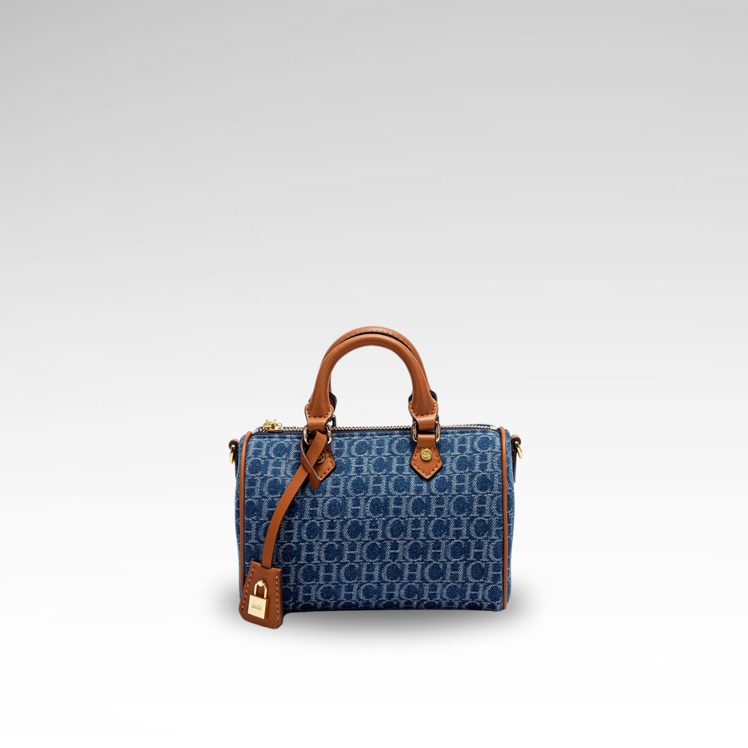 Barrel Monogram Denim Bag