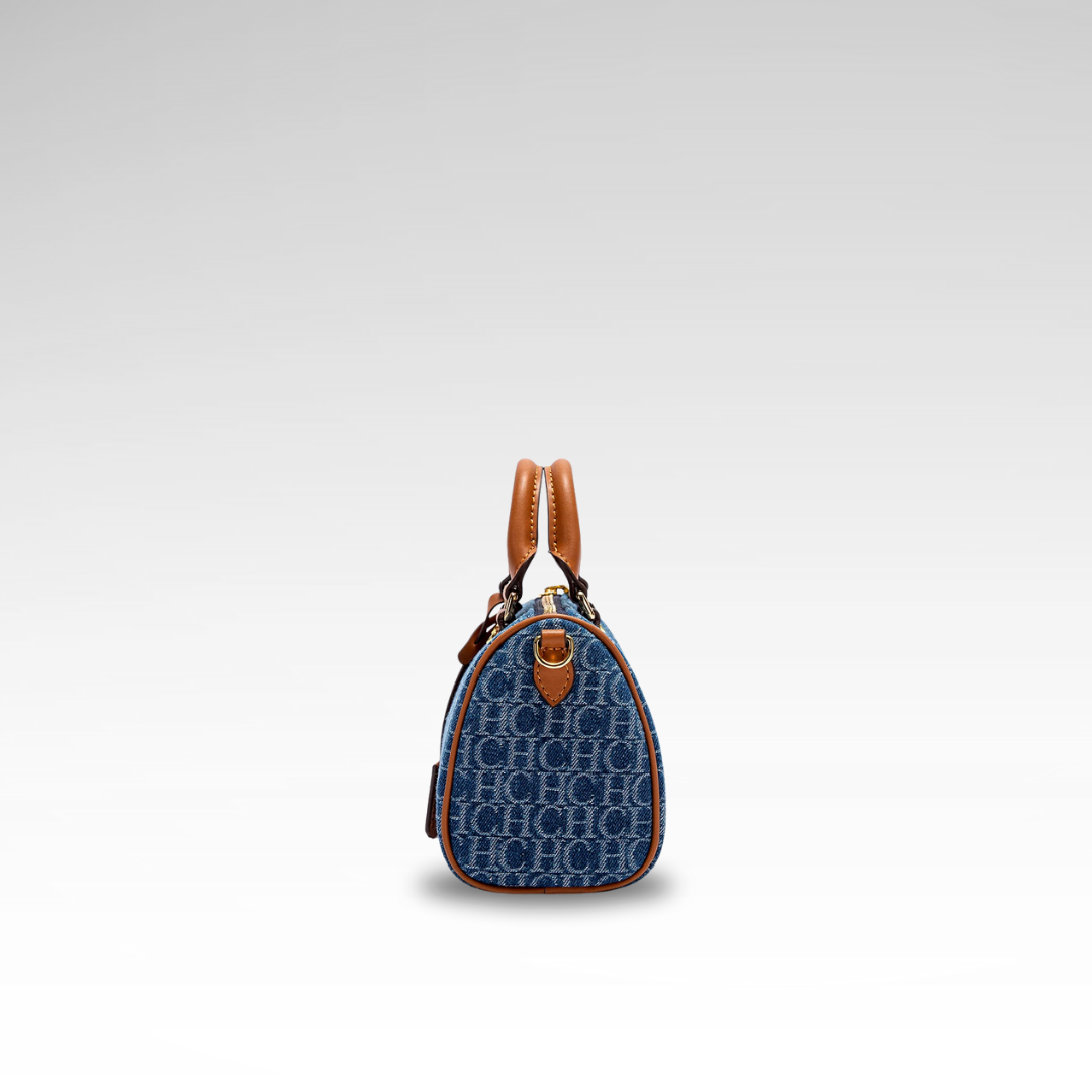 Barrel Monogram Denim Bag