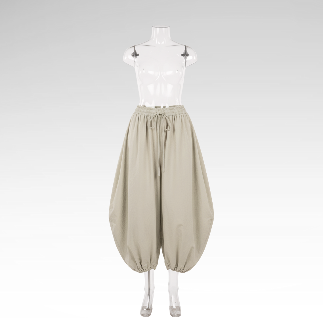 Lantern Style Cotton Street Pants