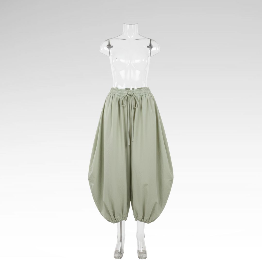 Lantern Style Cotton Street Pants