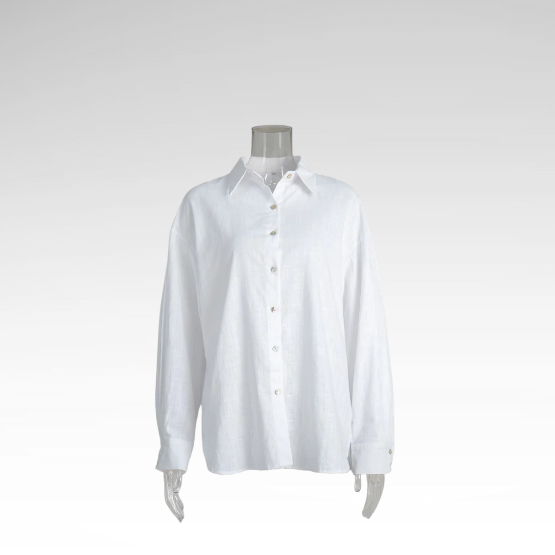 Elegant Cotton Cardigan Shirt