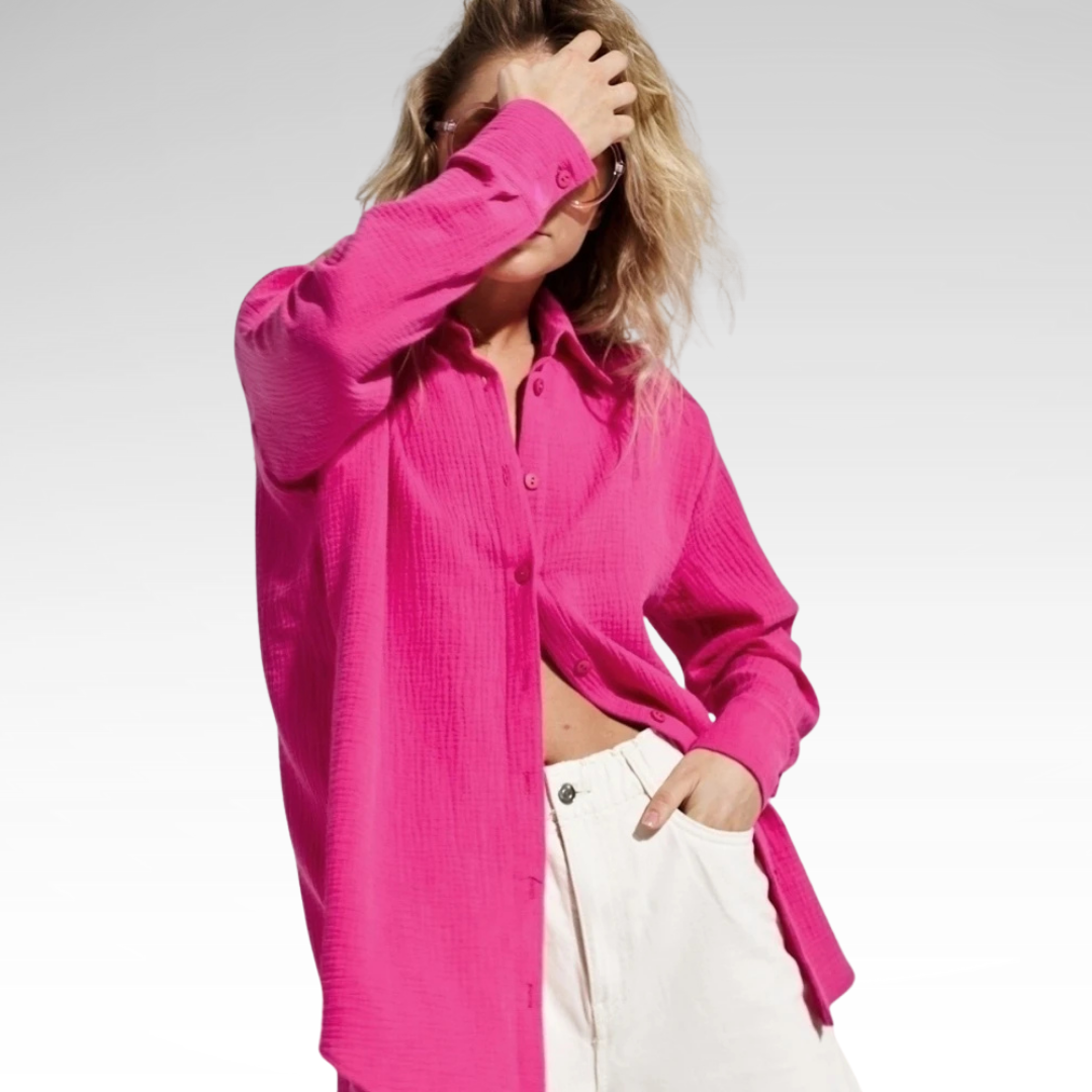 Elegant Long Sleeve Cotton Shirt