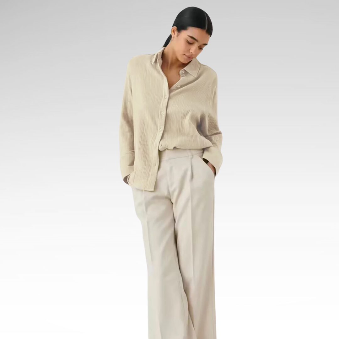 Elegant Long Sleeve Cotton Shirt