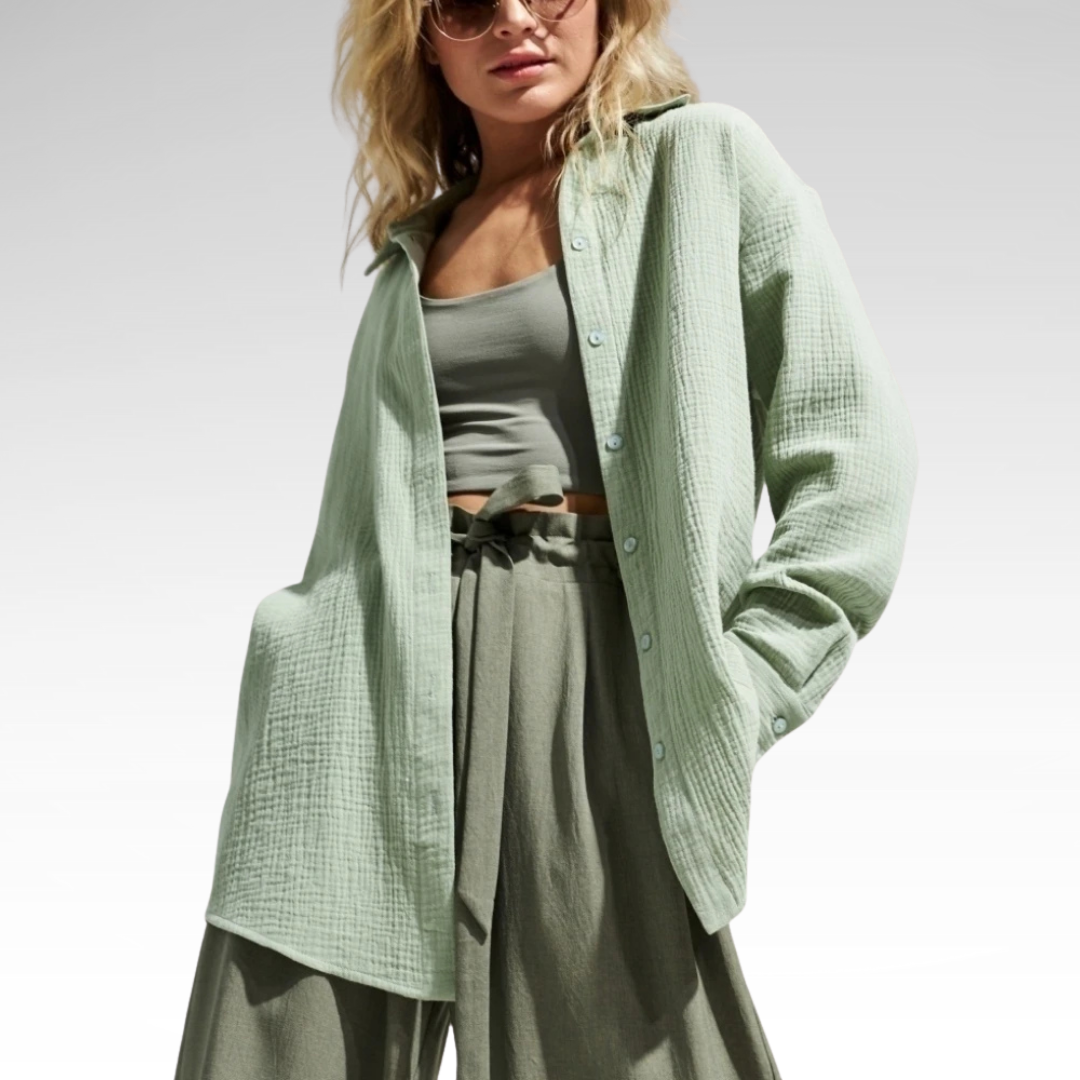 Elegant Long Sleeve Cotton Shirt