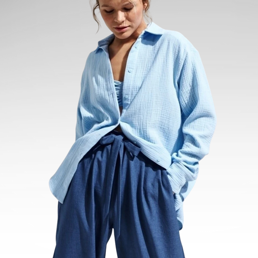 Elegant Long Sleeve Cotton Shirt