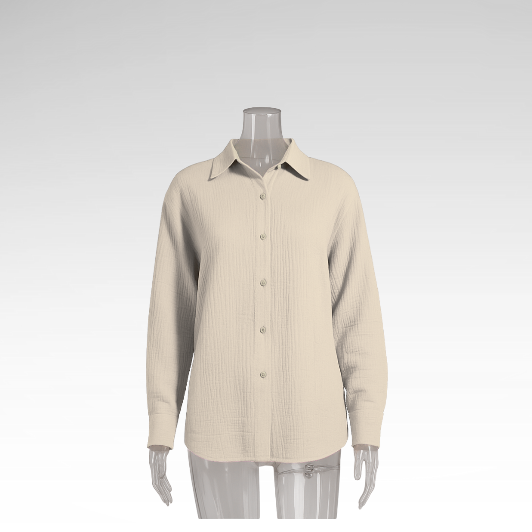 Elegant Long Sleeve Cotton Shirt