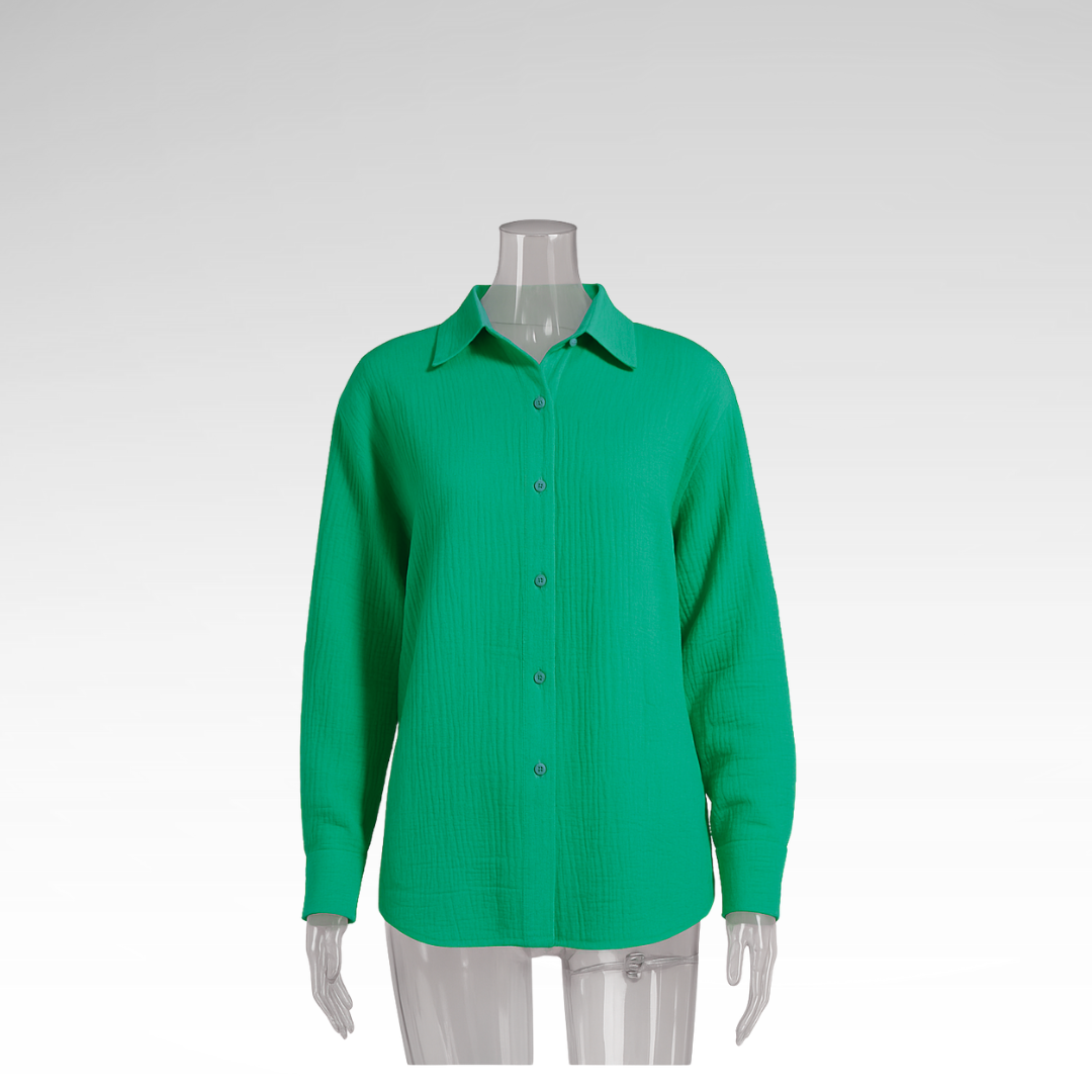 Elegant Long Sleeve Cotton Shirt