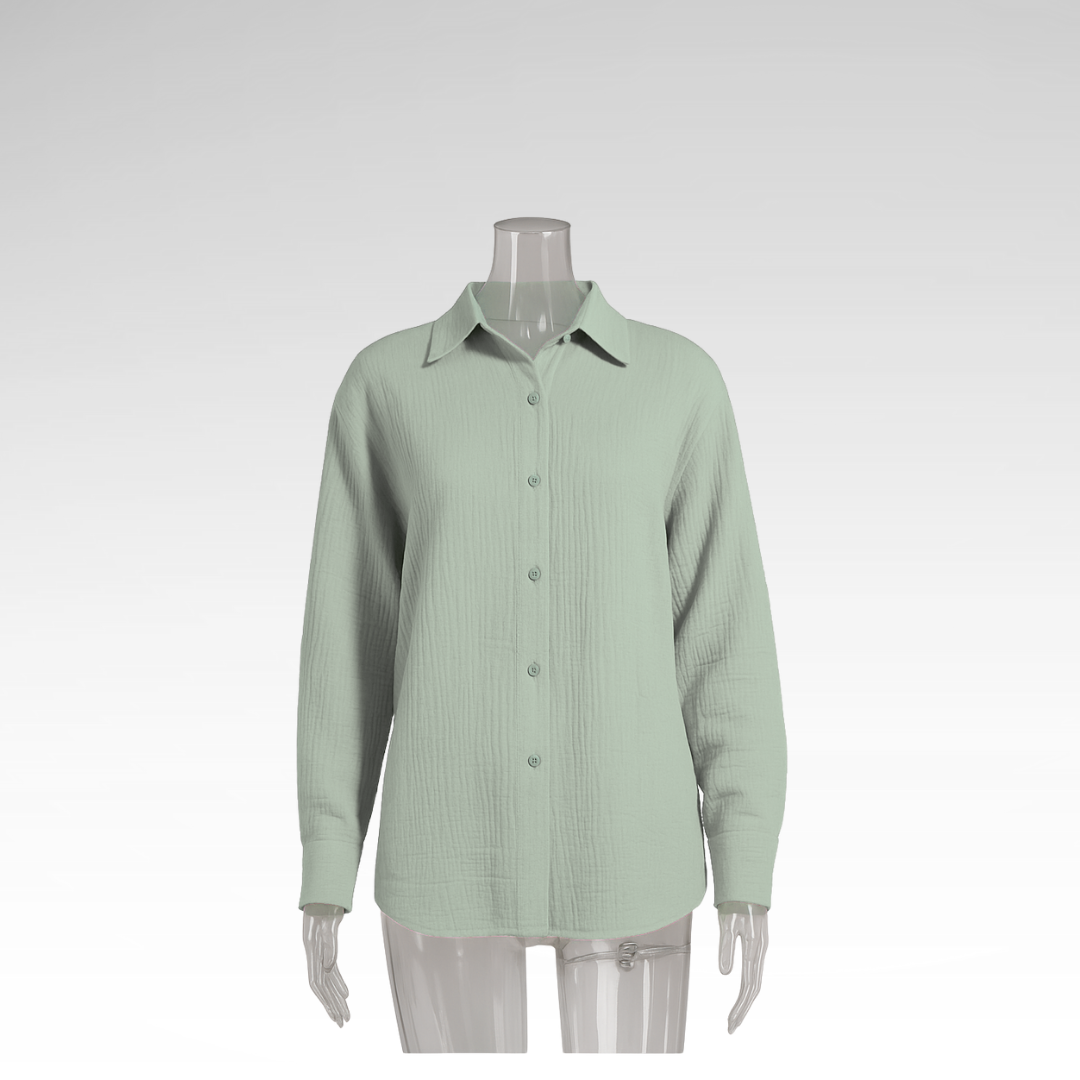 Elegant Long Sleeve Cotton Shirt