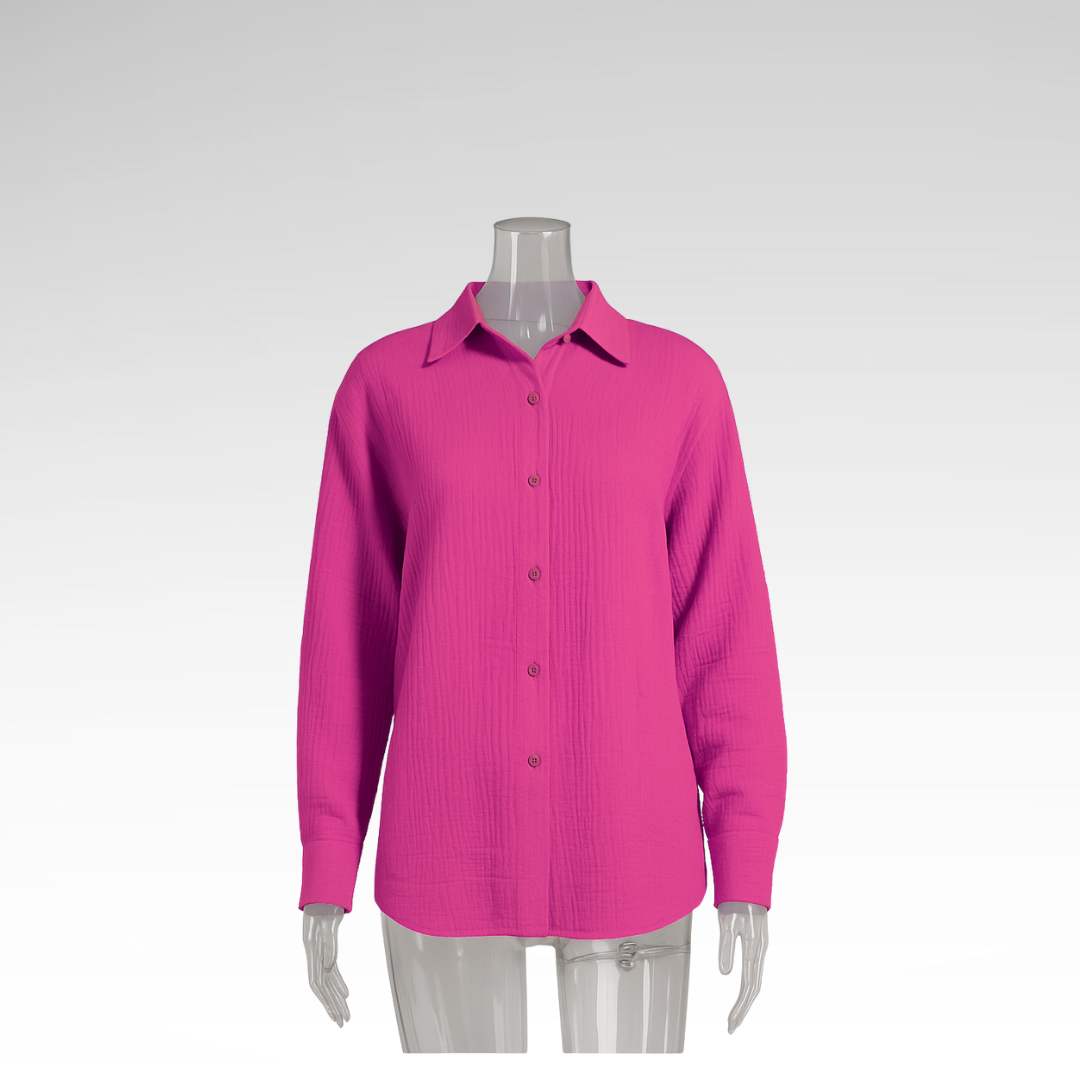 Elegant Long Sleeve Cotton Shirt