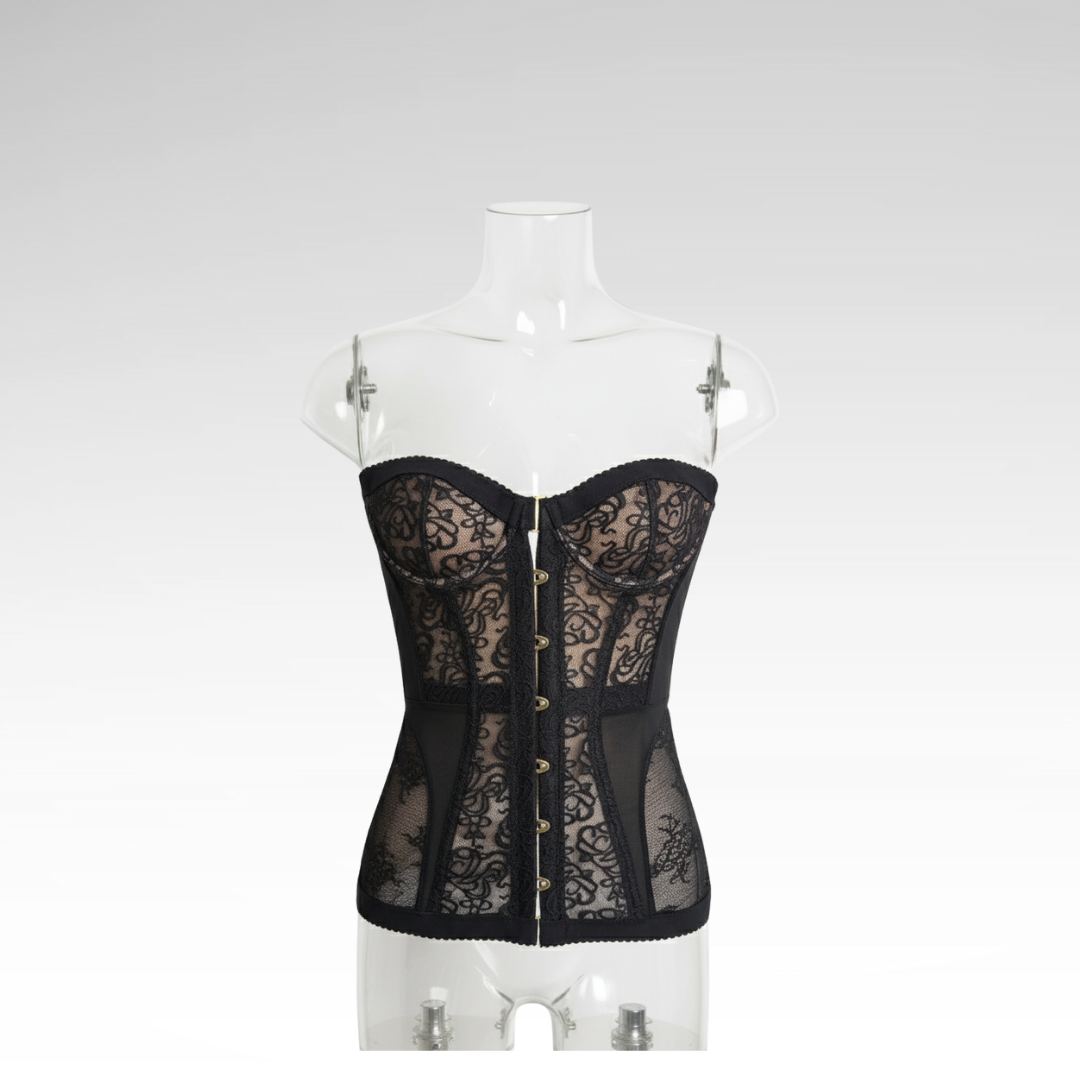 Tight, Sexy Corset with Cutout Lace