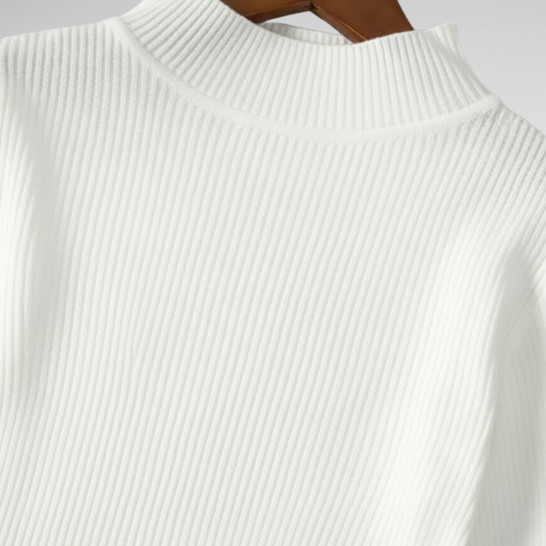Minimalist Pullover Turtleneck Knit Sweater