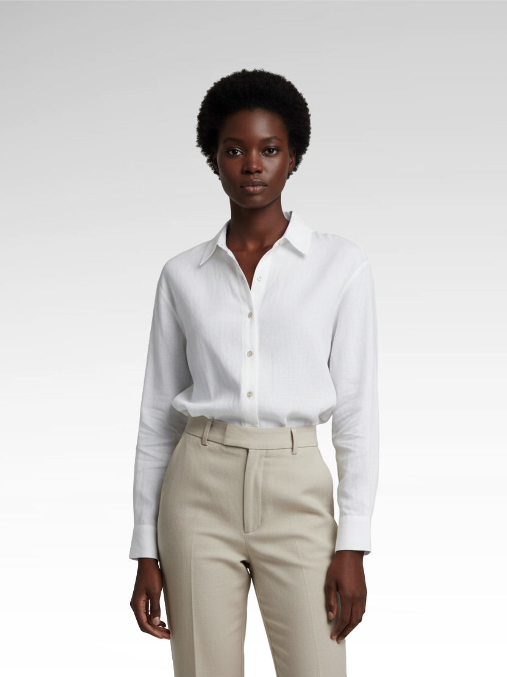 Elegant Long Sleeve Cotton Shirt