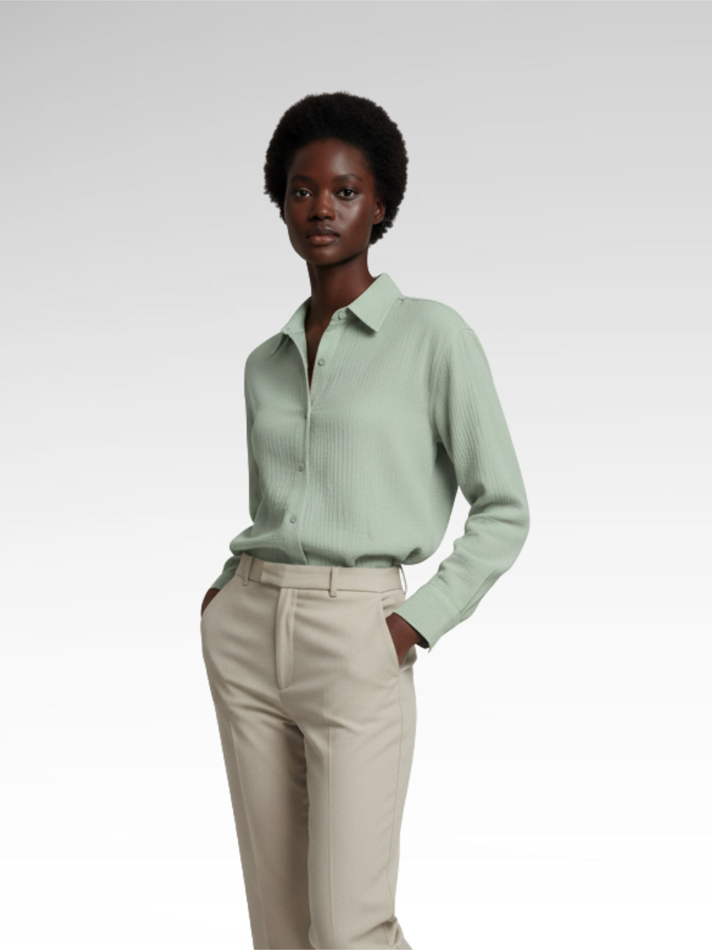 Elegant Long Sleeve Cotton Shirt