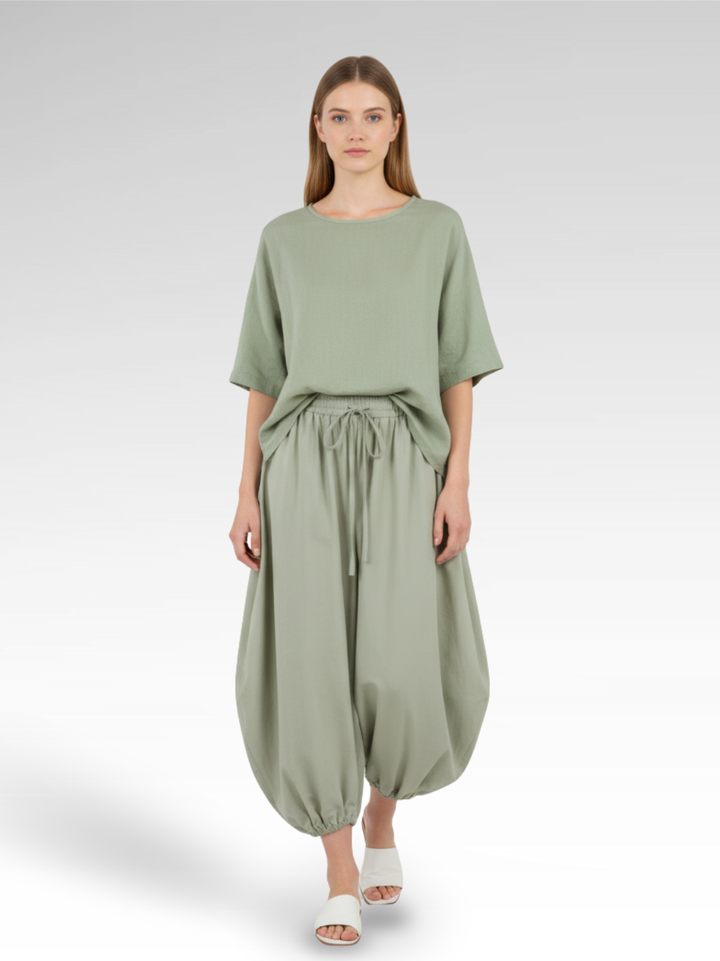 Lantern Style Cotton Street Pants