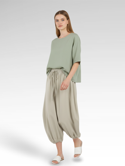 Lantern Style Cotton Street Pants