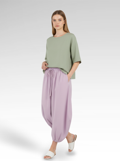 Lantern Style Cotton Street Pants