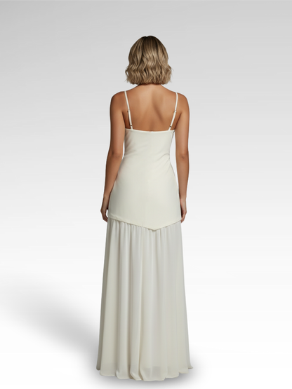 Long Party Dress with Bold Slit