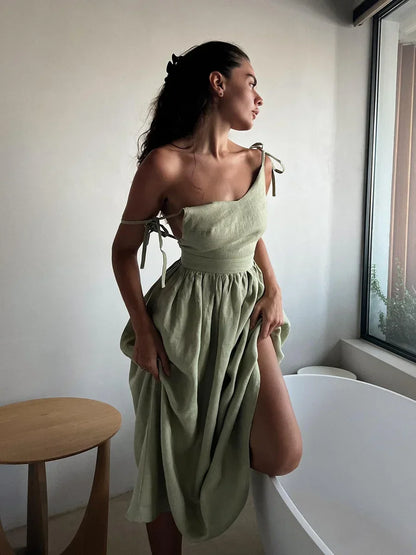 Vintage Cotton Spring Summer Dress