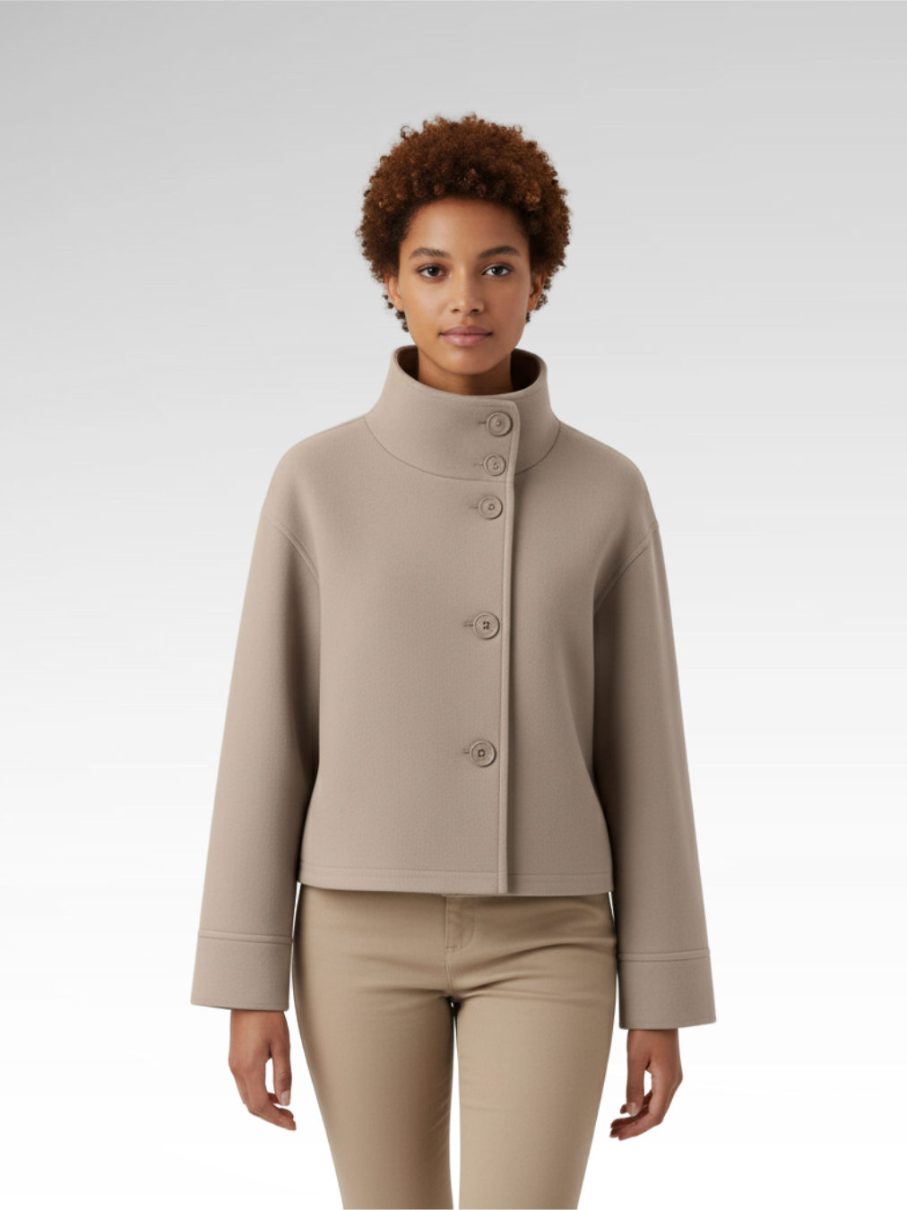 Versatile Classic Turtleneck Jacket