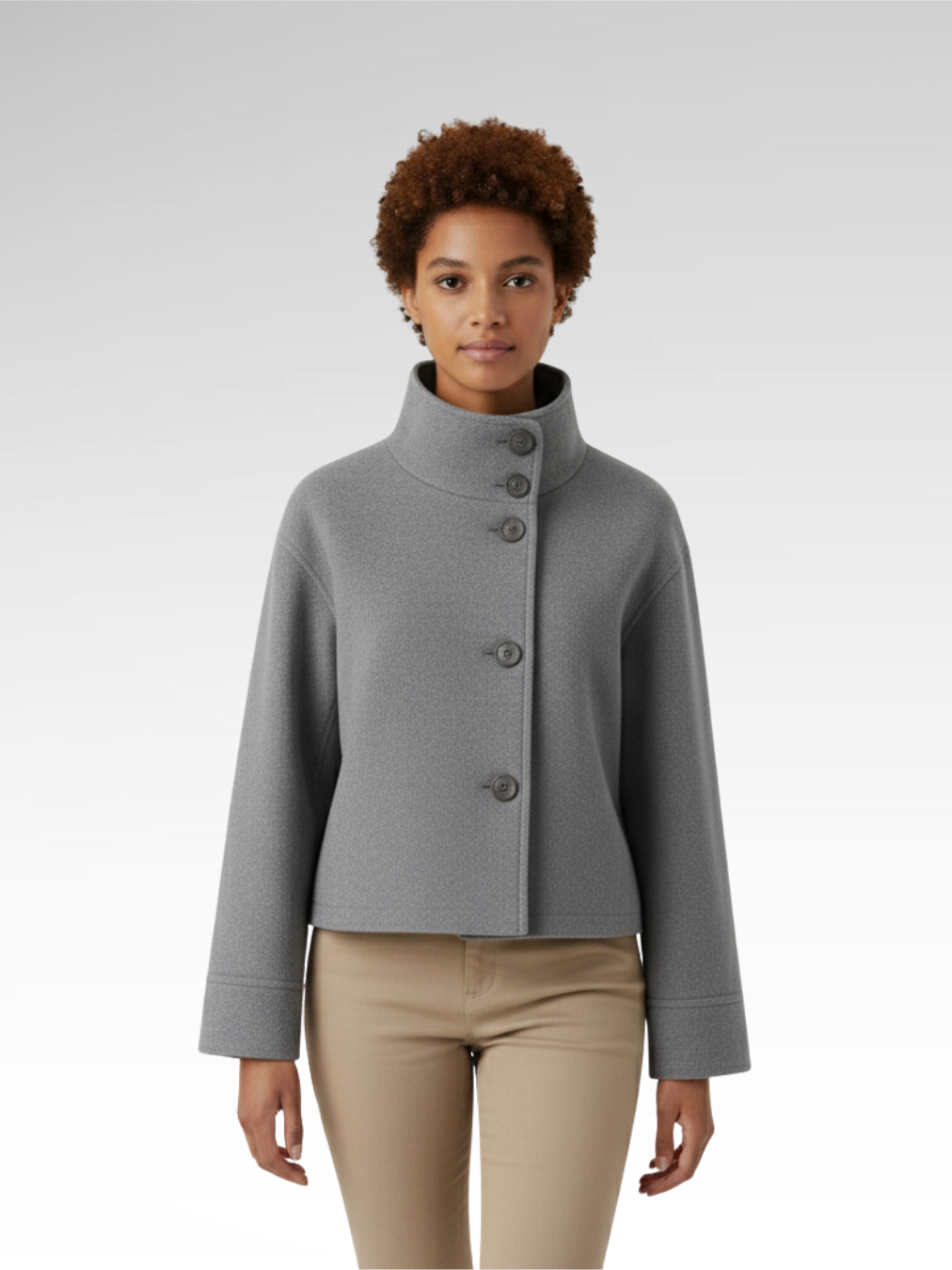 Versatile Classic Turtleneck Jacket
