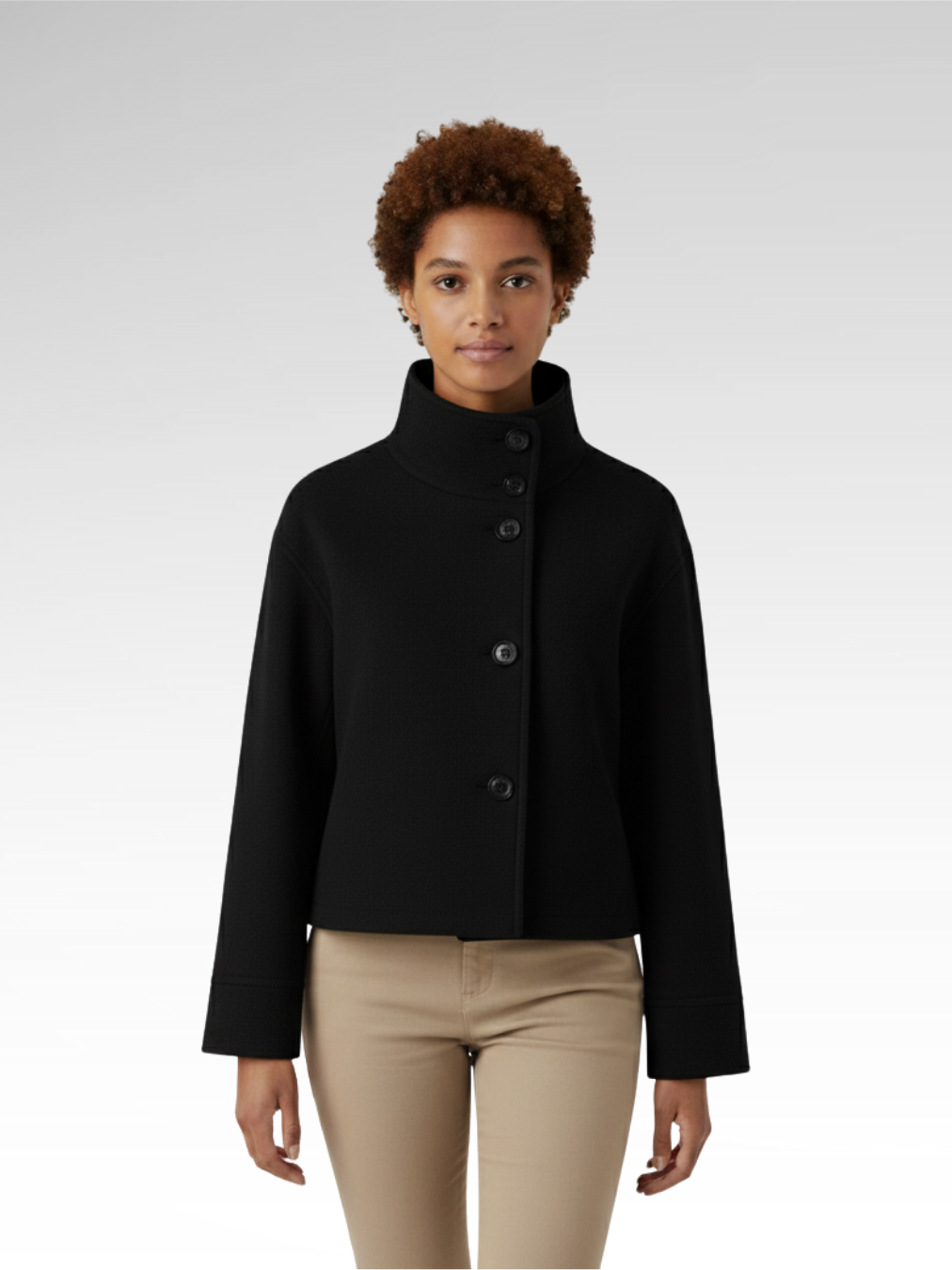 Versatile Classic Turtleneck Jacket