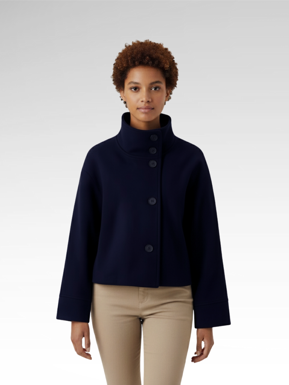 Versatile Classic Turtleneck Jacket