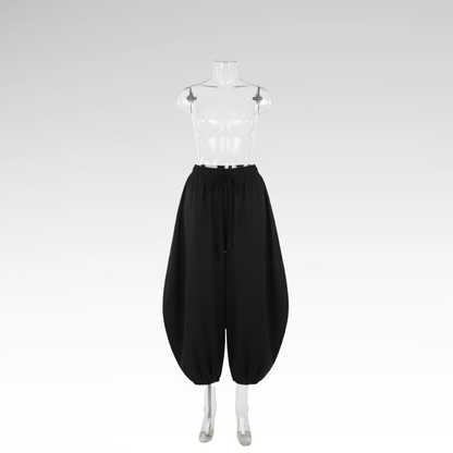 Lantern Style Cotton Street Pants