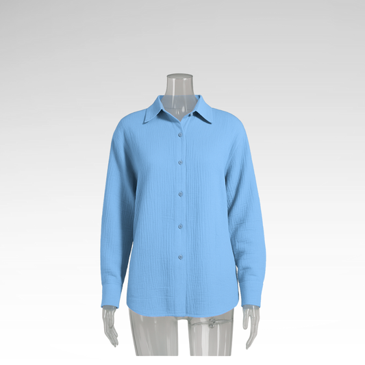 Elegant Long Sleeve Cotton Shirt