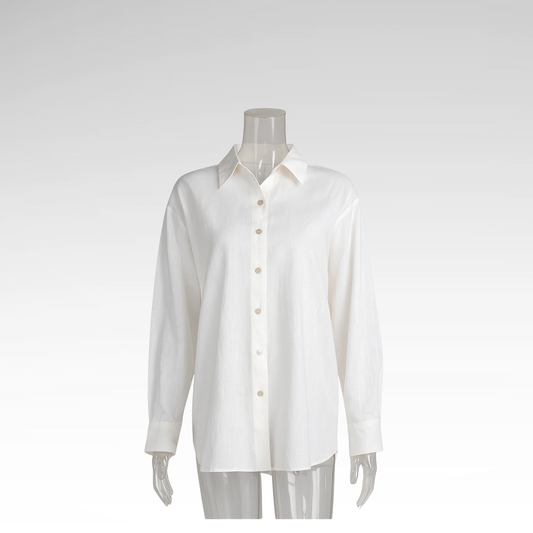 Elegant Long Sleeve Cotton Shirt