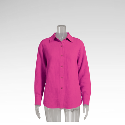 Elegant Long Sleeve Cotton Shirt